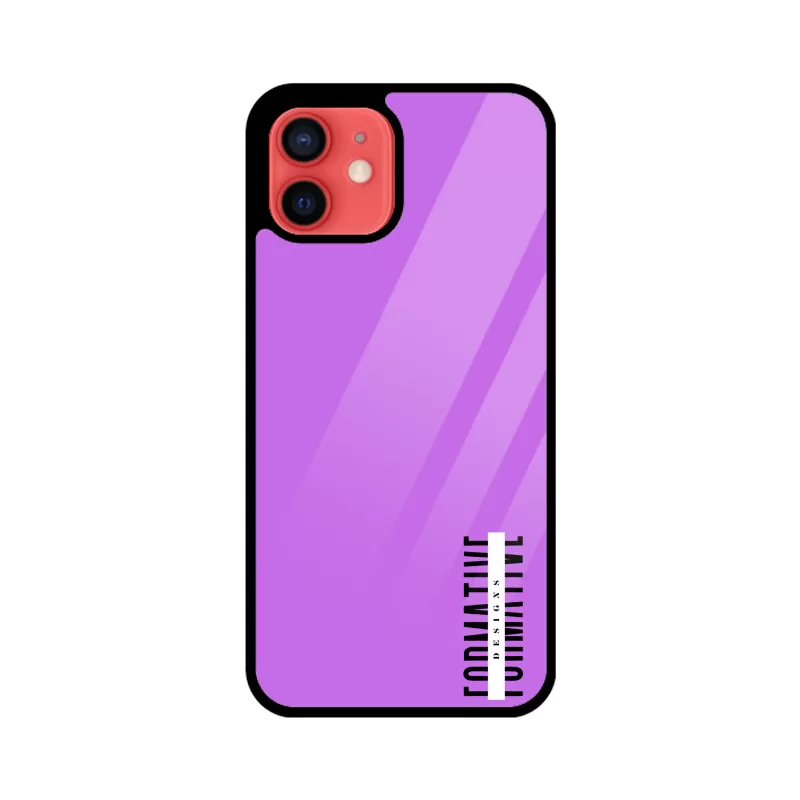 Apple iPhone Glass Cover (Purple)