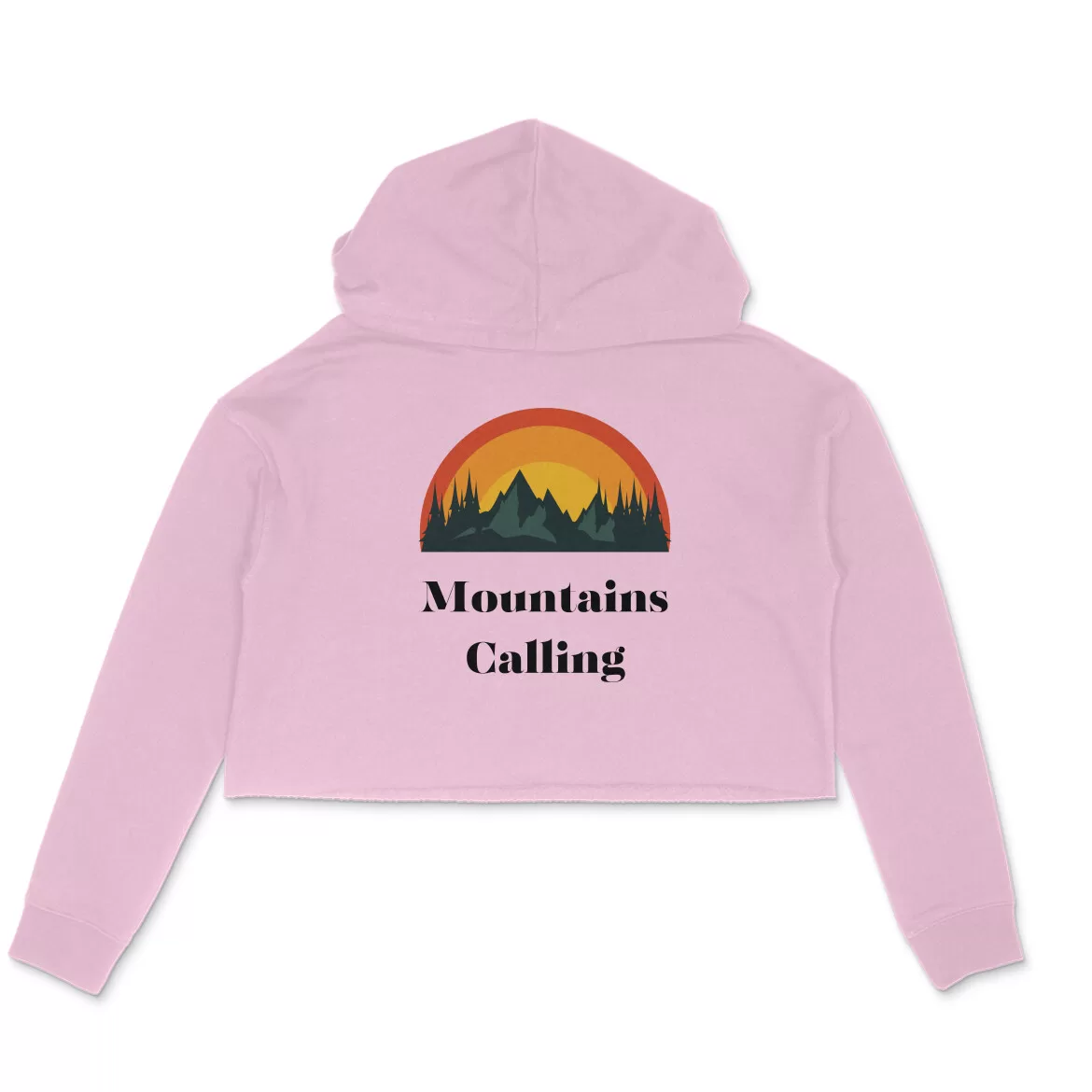 Mountains Calling Crop Hoddie - Image 5