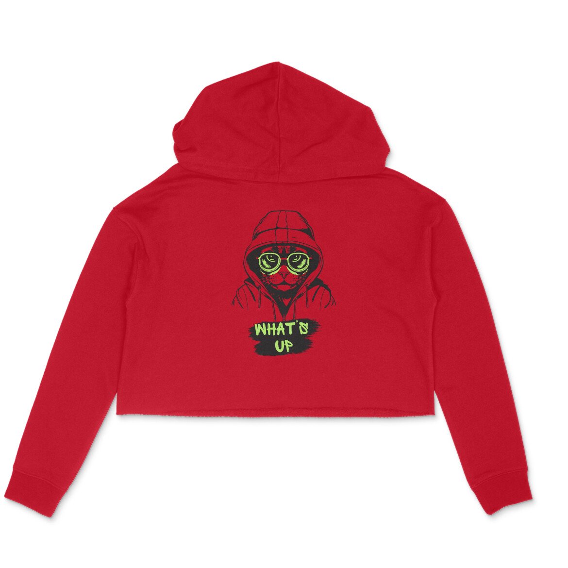 What's Up Crop Hoodie For Women - Image 5