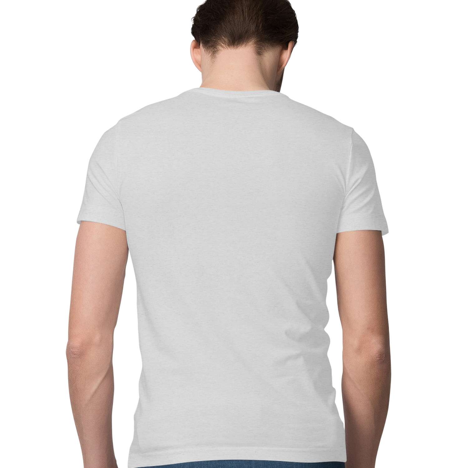 Plain Grey Tshirt For Men - Image 2