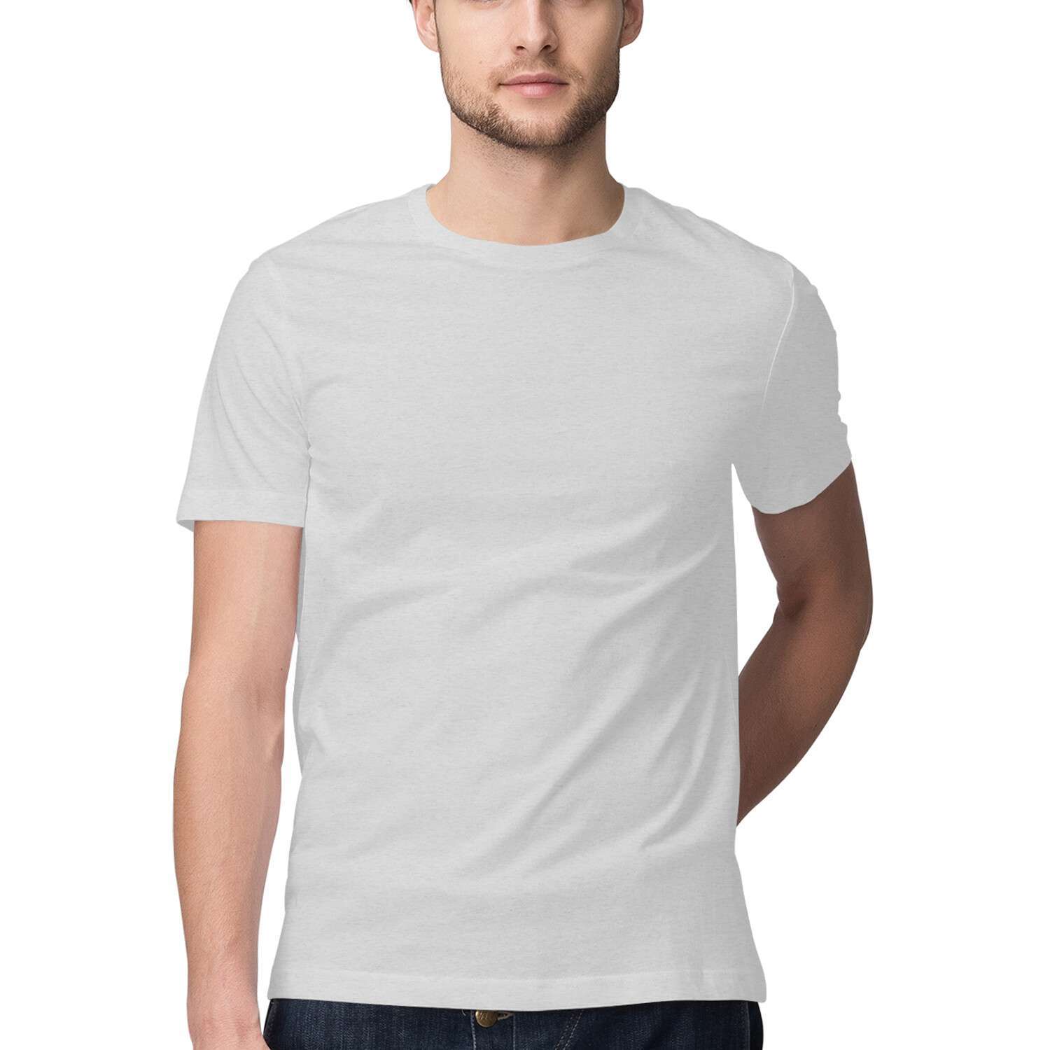 Plain Grey Tshirt For Men