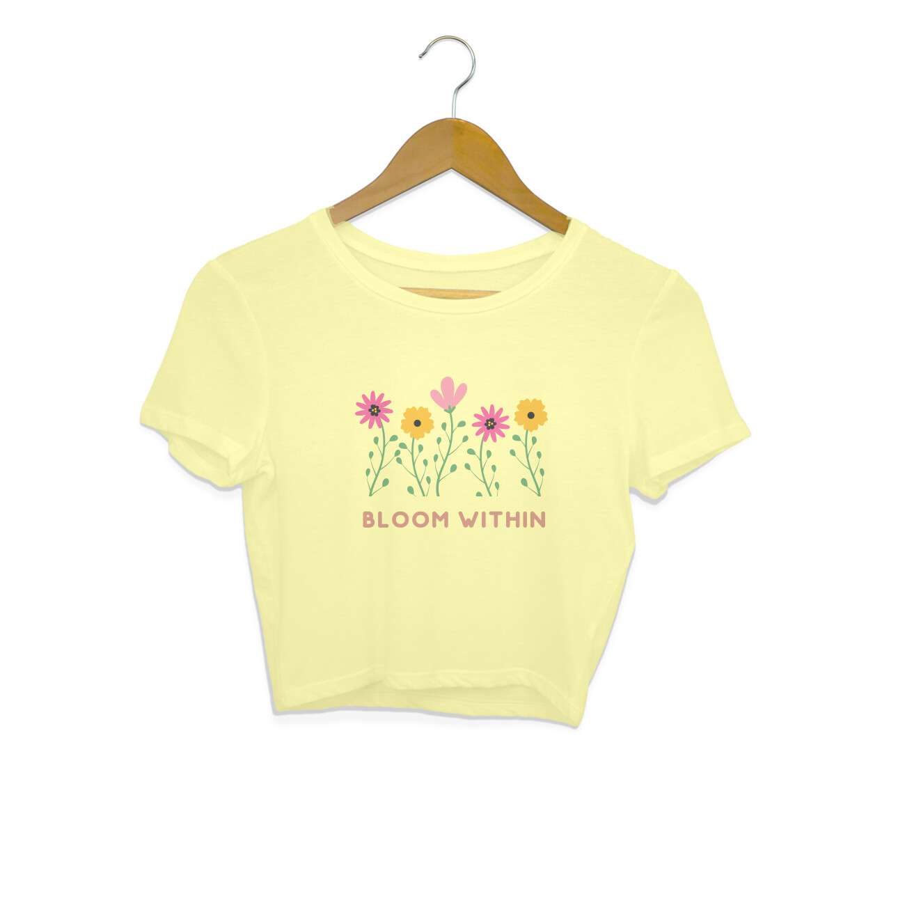 Bloom Within Spring Crop Top For Women