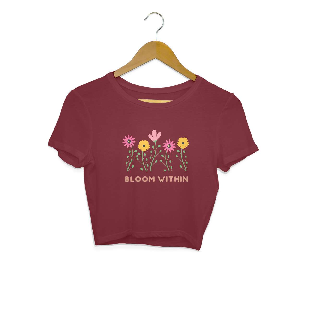 Bloom Within Spring Crop Top For Women - Image 5
