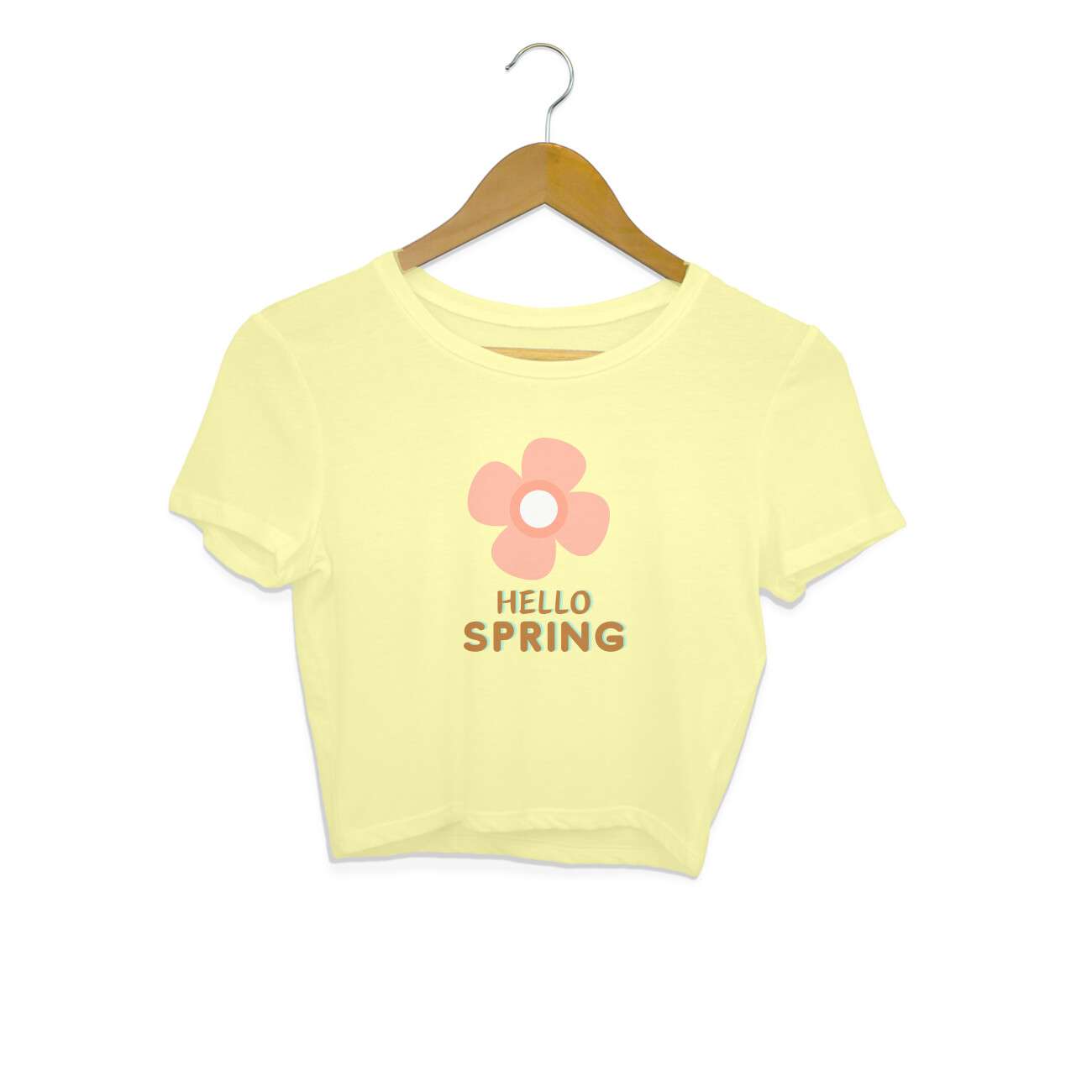 Hello Spring Crop Top For Women