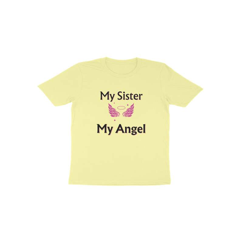 My Sister My Angel Round Neck Tshirt For Boy - Image 5