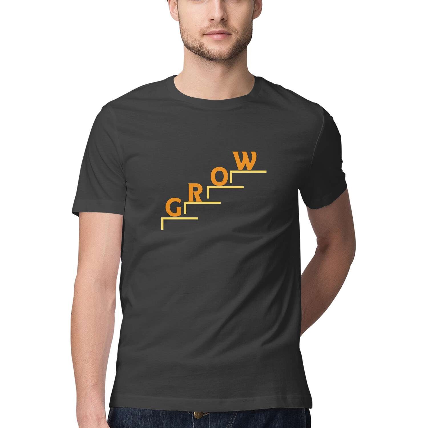 Grow Round Neck T-shirt For Men