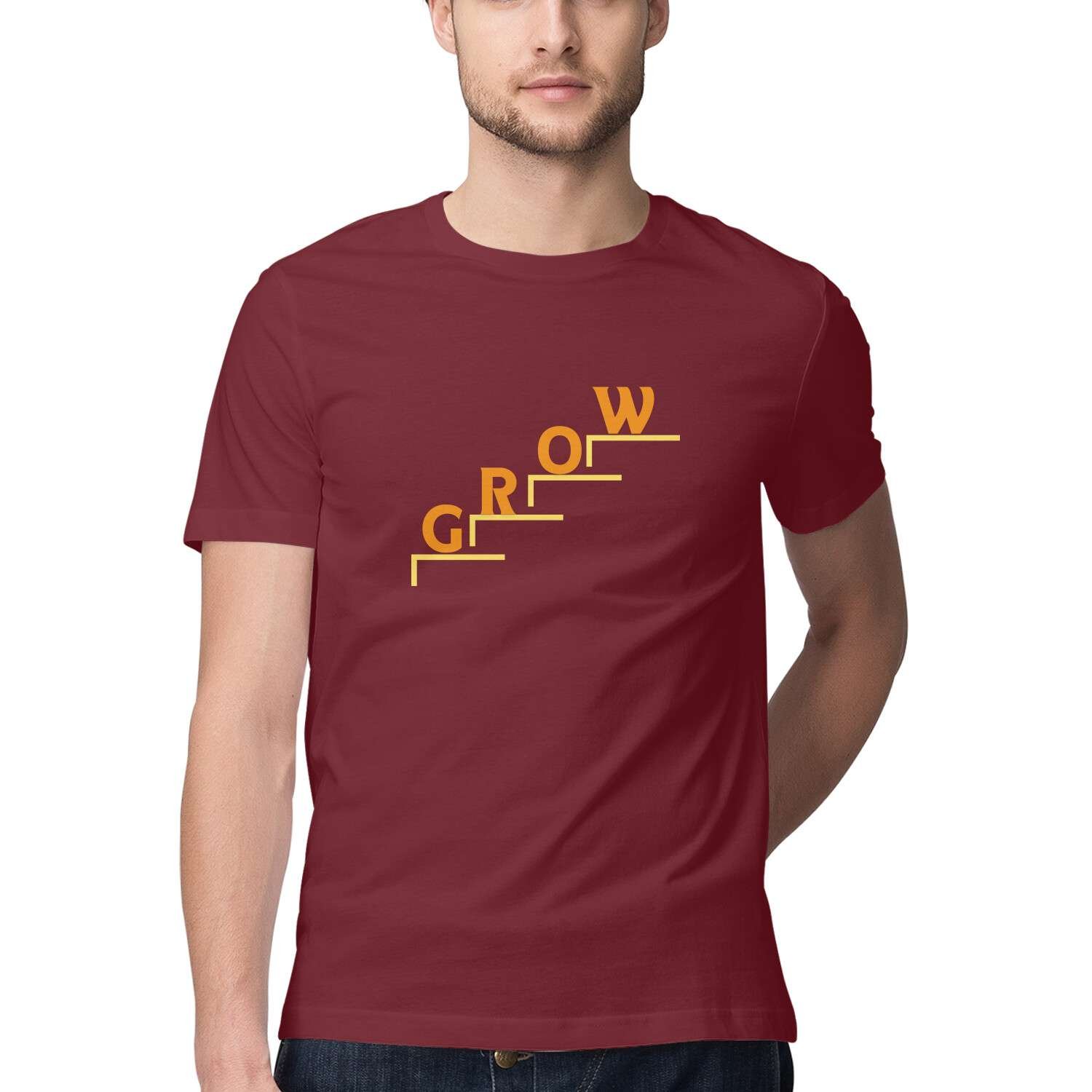 Grow Round Neck T-shirt For Men - Image 2