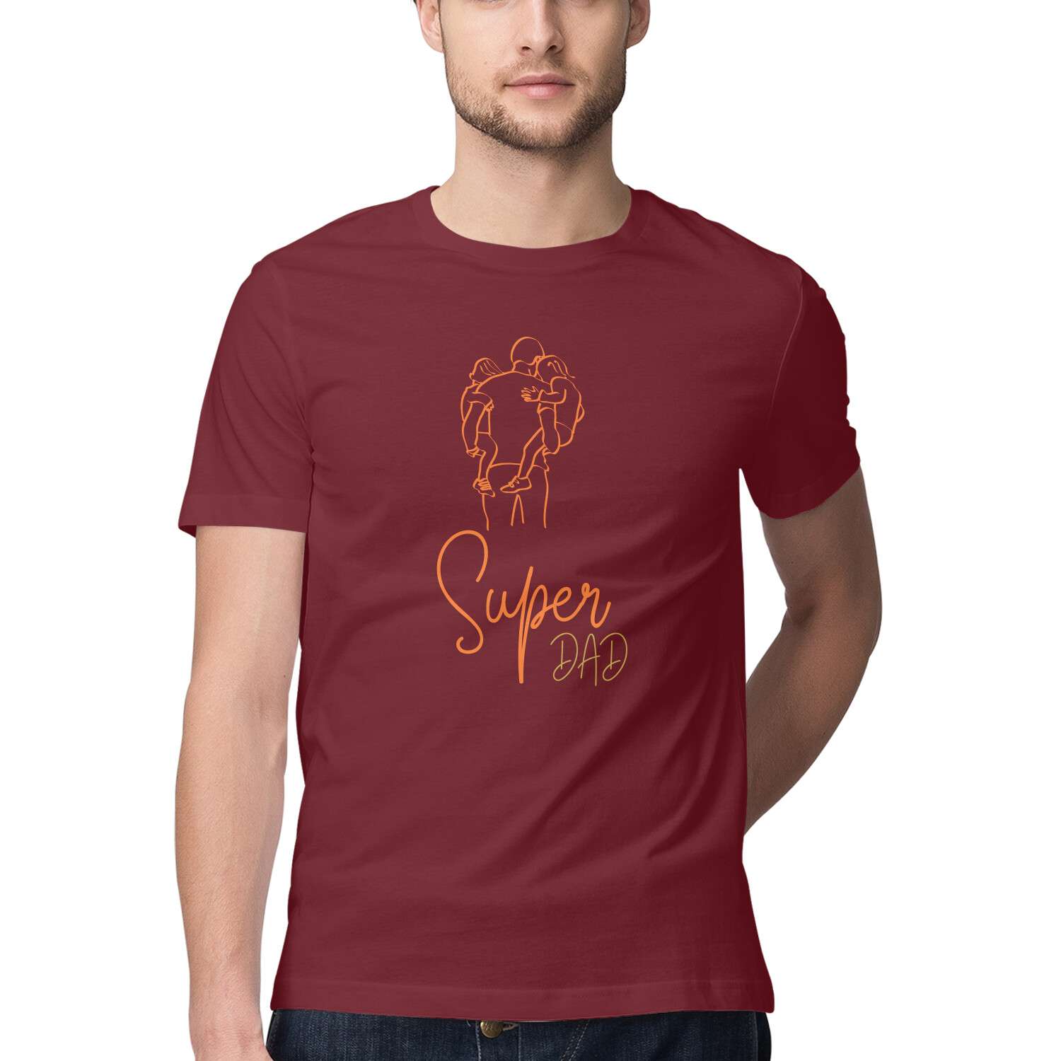 Super Dad Tshirt For Men - Image 3
