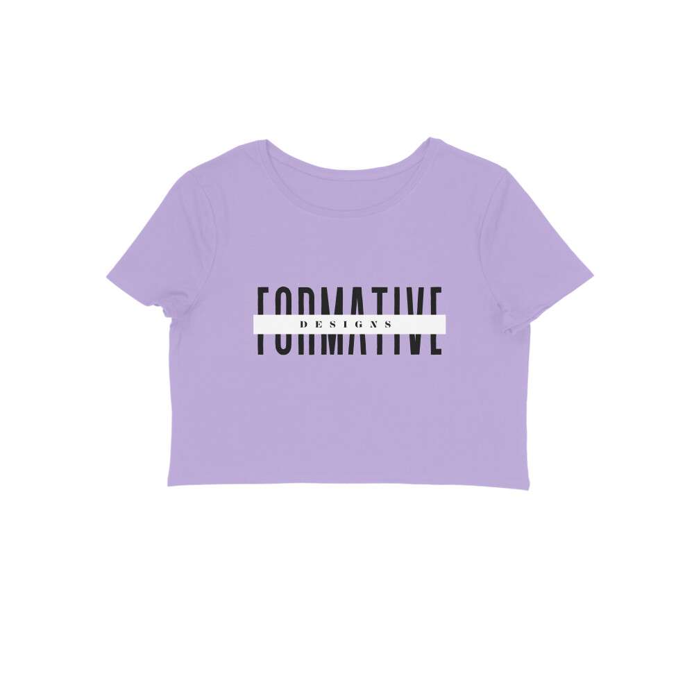Formative Designs Crop Top Lavender Color